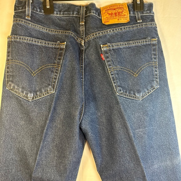 Levi's Men's Straight Blue Jeans 36x 34 Preowned - Picture 5 of 9